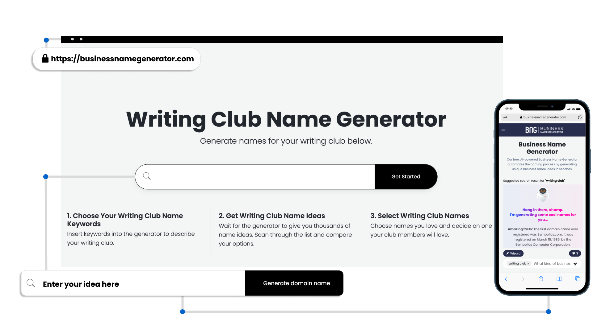 How to use our Writing Club Name Generator