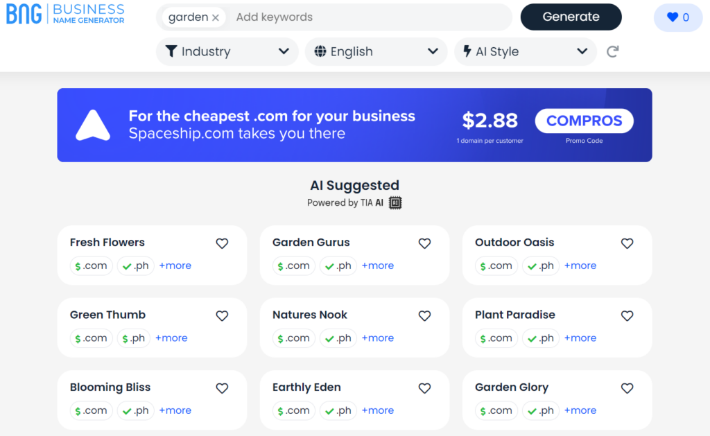 FREE Garden Business Name Ideas Generator (2023)