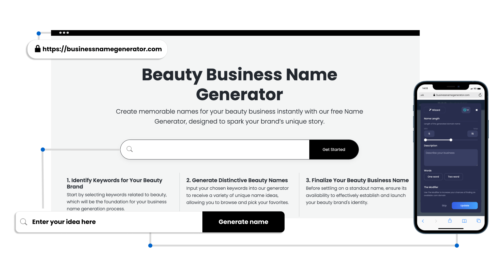Screenshot of How to use our Beauty Business Generator